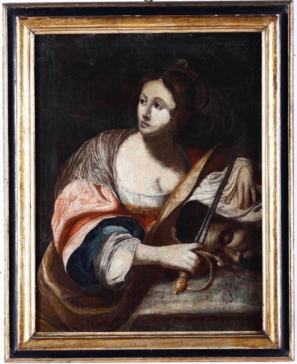 Scuola del XVIII secolo Giuditta con la testa di Oloferne