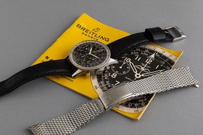 Breitling - Navitimer 806, Raro Cronografo in Acciaio Realizzato per i Membri Dell'aopa: Aircraft...
