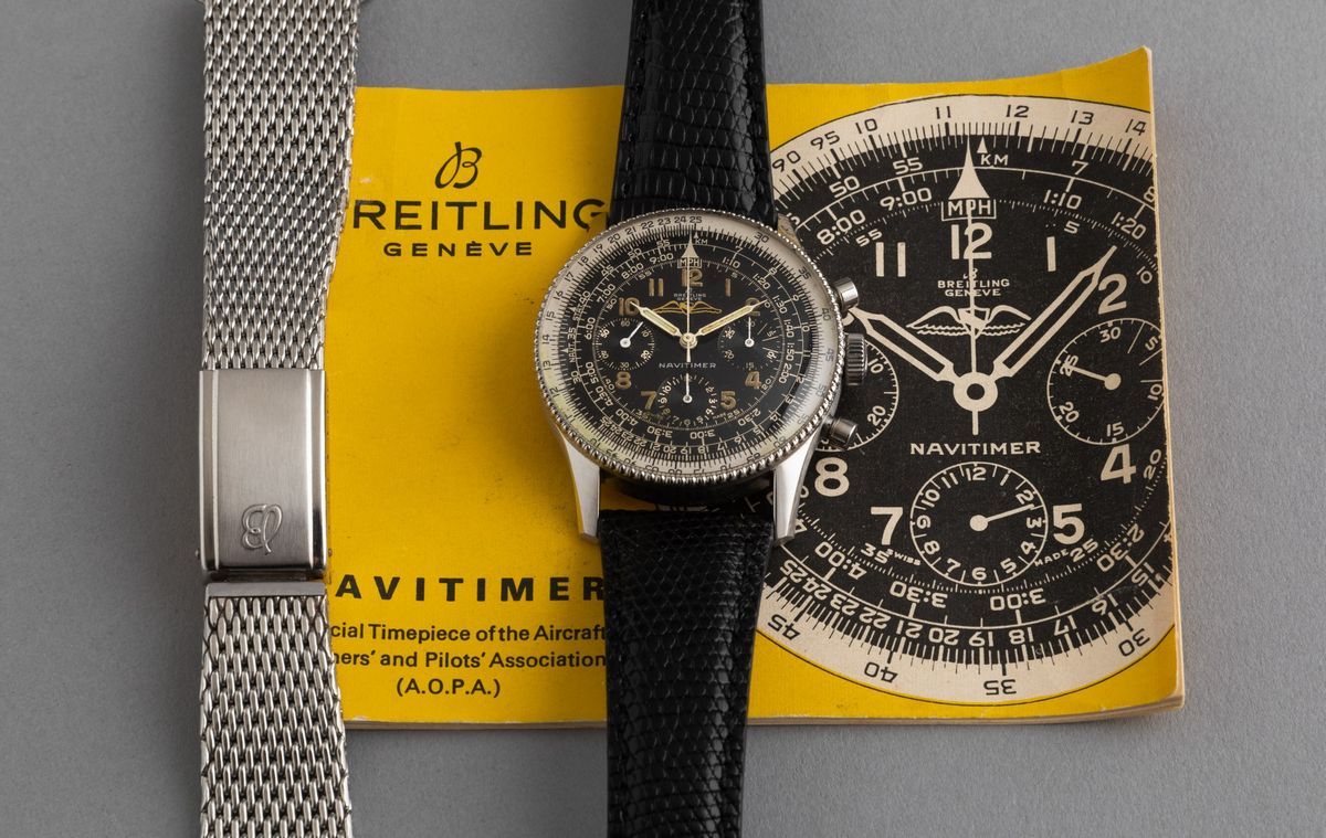 Breitling - Navitimer 806, Raro Cronografo in Acciaio Realizzato per i Membri Dell'aopa: Aircraft...