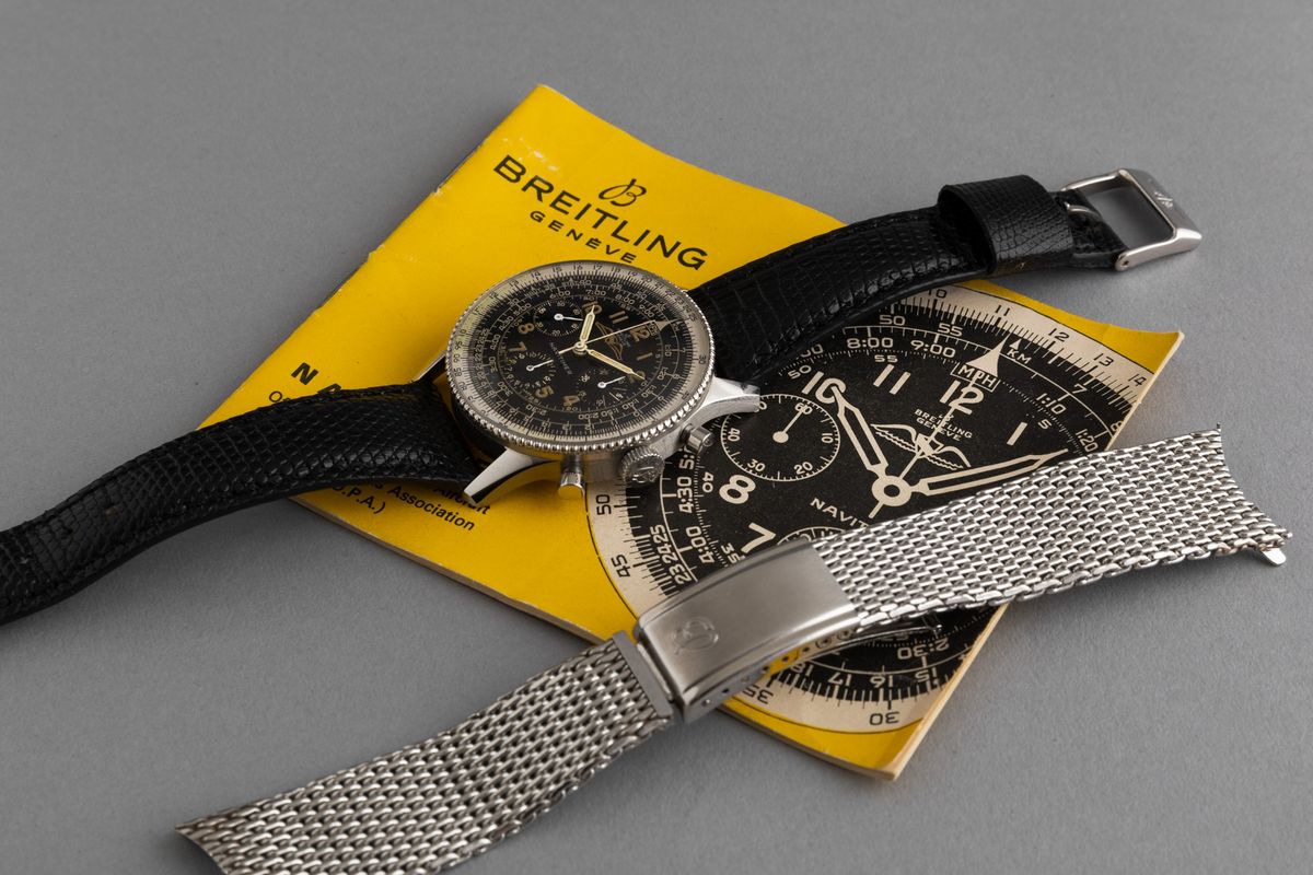 Breitling - Navitimer 806, Raro Cronografo in Acciaio Realizzato per i Membri Dell'aopa: Aircraft...