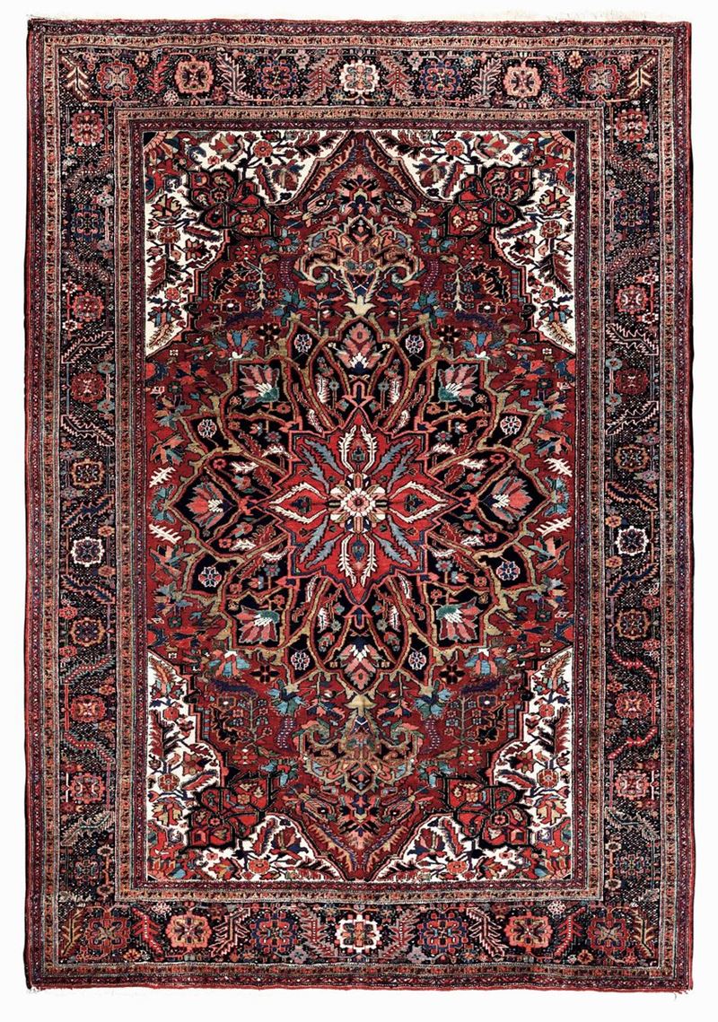 Tappeto Heritz, nord ovest Persia inizio XX secolo  - Auction Antique Carpets - Cambi Casa d'Aste