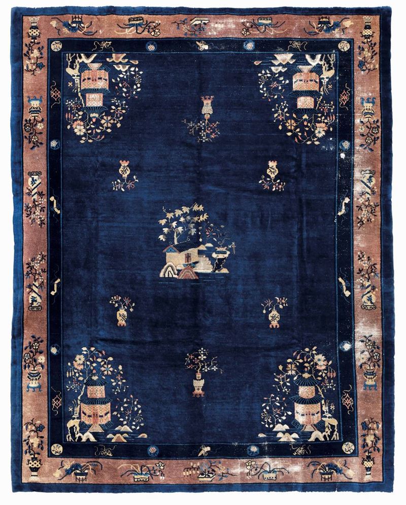 Tappeto Pechino Cina fine XIX inizio XX secolo  - Auction Antique Carpets - Cambi Casa d'Aste
