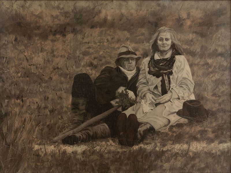 Antonio Recalcati - Autoritratto con A.b.