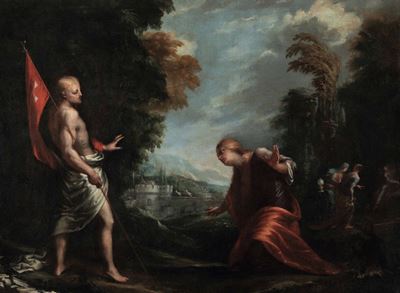 Scuola Senese del XVII Secolo Noli Me Tangere