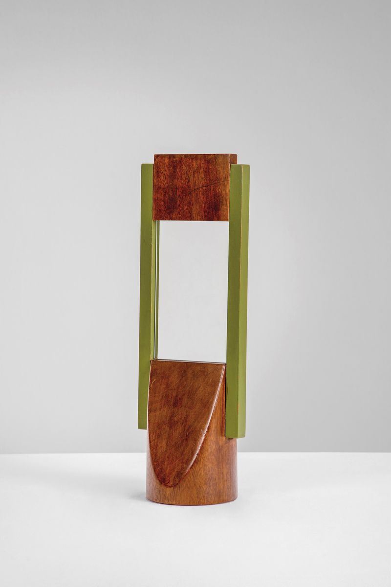 Ettore Sottsass : Wooden photo frame for Il Sestante.  - Auction Fine Design - Cambi Casa d'Aste