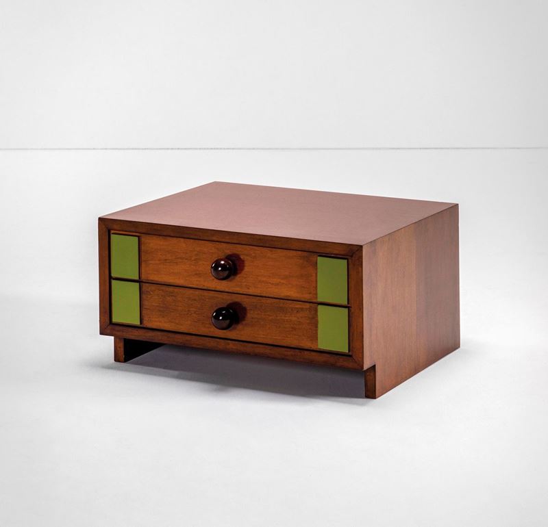 Ettore Sottsass : Two-drawer storage unit  - Auction Fine Design - Cambi Casa d'Aste