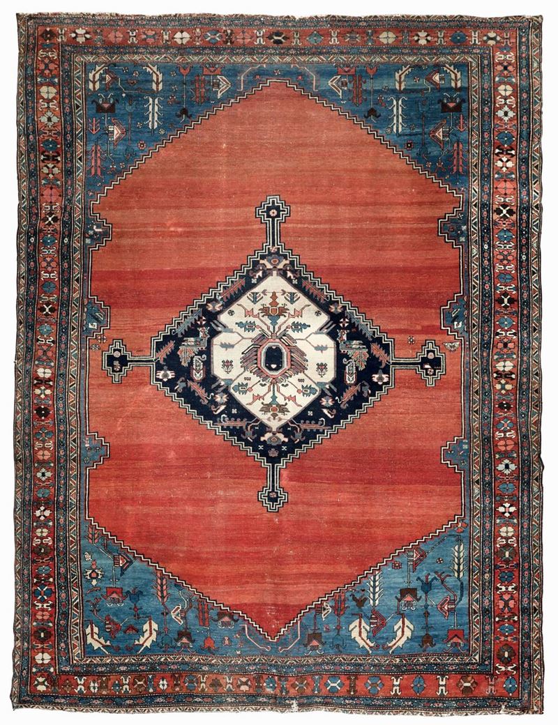 Grande tappeto Serapi, nord ovest Persia fine XIX secolo  - Auction Antique Carpets - Cambi Casa d'Aste