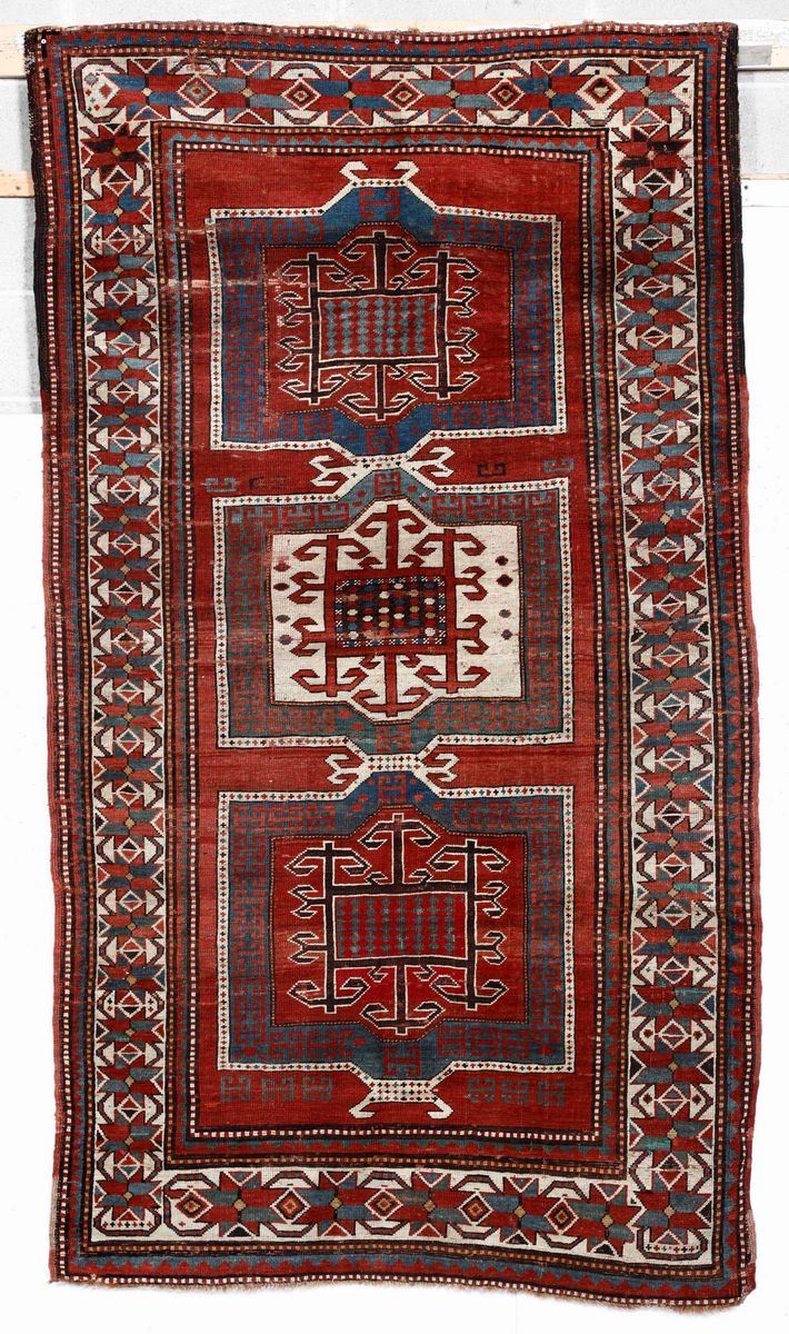 Tappeto Kazak, Caucaso fine XIX secolo  - Auction Antique Carpets - Cambi Casa d'Aste