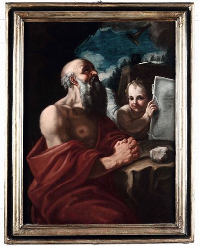Scuola del XVII Secolo San Gerolamo con Angelo