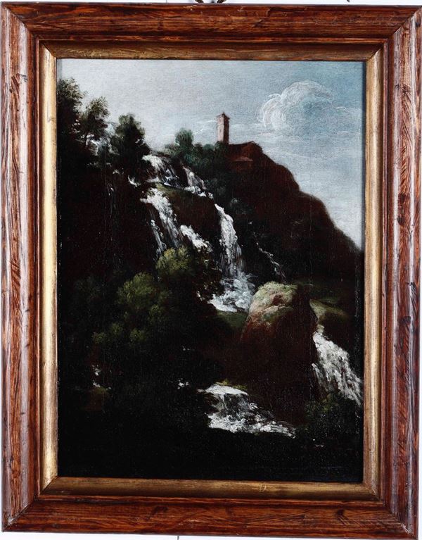 Giuseppe Zola - Paesaggi con cascata