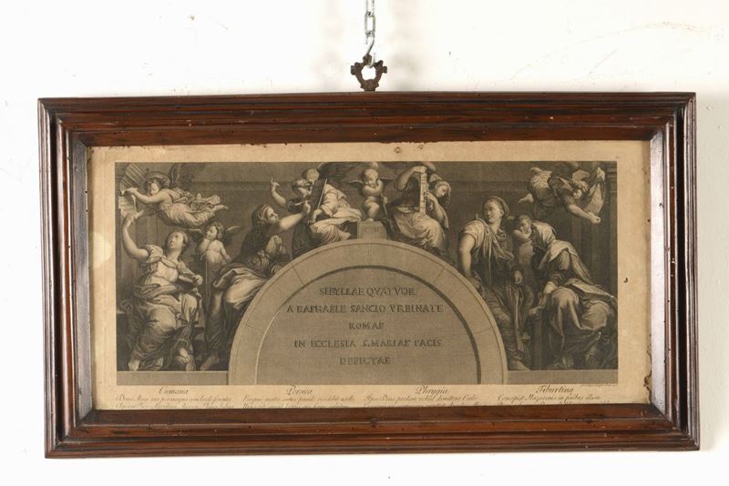 Giovanni Volpato (1735-1803) da Raffaello Le Sibille (Santa Maria della Pace)  - Auction Timed Auction | Antique Books, Prints, Engravings and Maps - Cambi Casa d'Aste