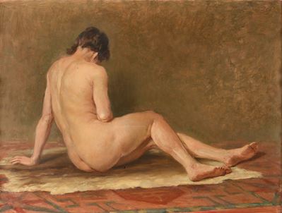 Scuola Italiana, Inizi XX Secolo Nudo di Schiena