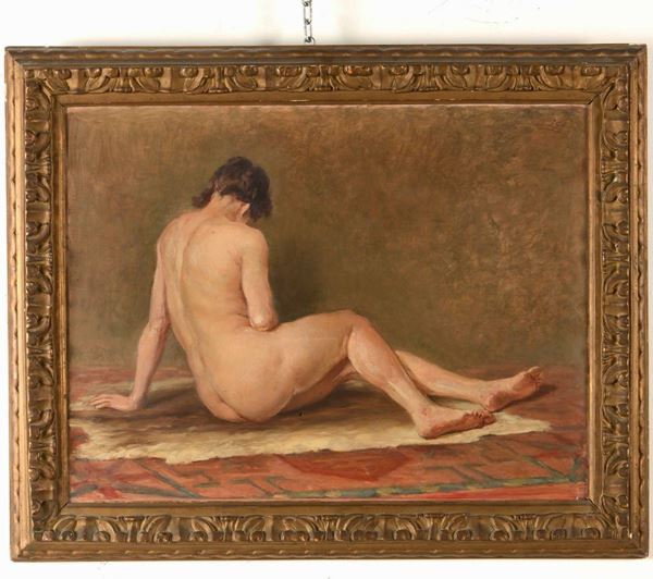 Scuola italiana, inizi XX secolo Nudo di schiena