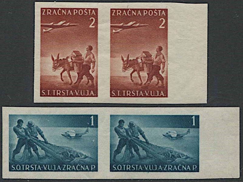 1949, Trieste B, Posta Aerea.  - Asta Filatelia e Storia Postale - Cambi Casa d'Aste