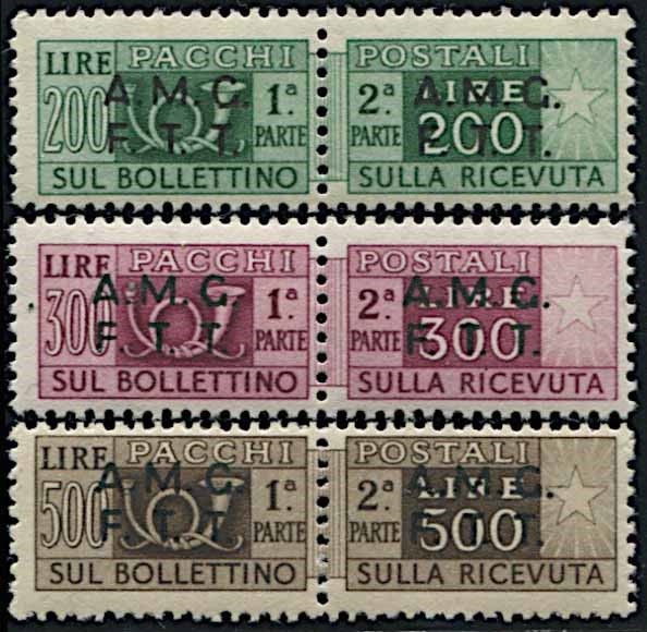 1948, Trieste A, Pacchi Postali.