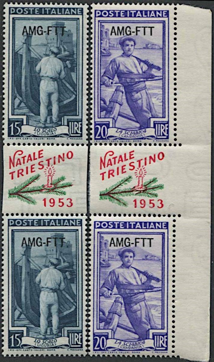 1953, Trieste A, Italia al Lavoro.  - Asta Filatelia e Storia Postale - Cambi Casa d'Aste