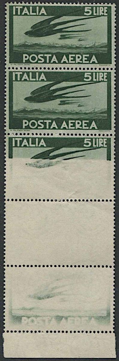 1945, Repubblica Italiana, Posta Aerea “Democratica”.  - Asta Filatelia e Storia Postale - Cambi Casa d'Aste