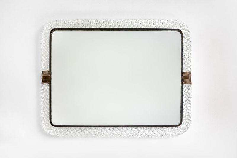 Venini : Venini, Large mirror.  - Auction Fine Design - Cambi Casa d'Aste