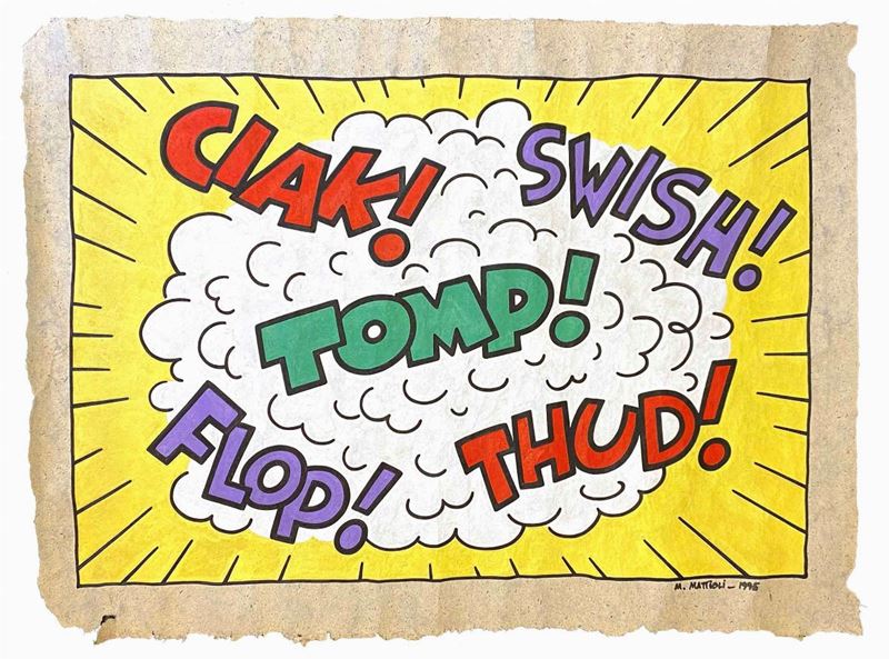 Massimo Mattioli : Noises: Ciak! Swish! Tomp! Flop! Thud!  (1995)  - Asta Fumetti d'Autore - IV - Cambi Casa d'Aste