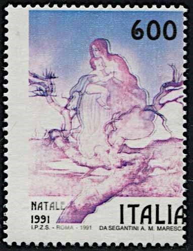 1991, Repubblica Italiana, “Natale”.  - Asta Filatelia e Storia Postale - Cambi Casa d'Aste