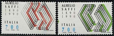 1990, Repubblica Italiana, "aurelio Saffi".