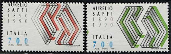1990, Repubblica Italiana, "Aurelio Saffi".