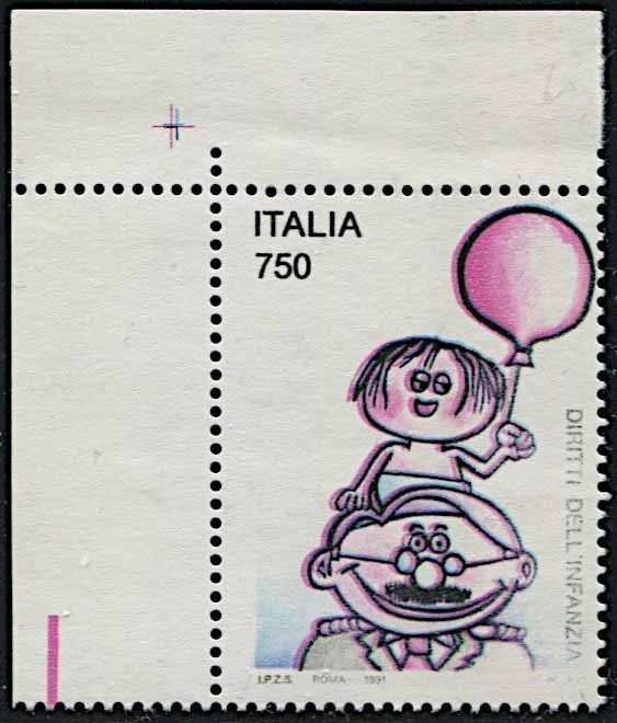 1991, Repubblica Italiana, “Diritti dell’Infanzia”.  - Auction Philately - Cambi Casa d'Aste