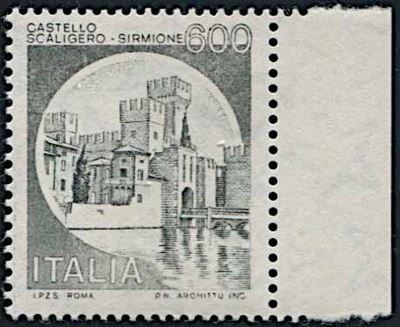 1980, Repubblica Italiana, “castelli”.