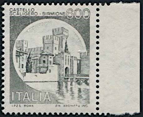 1980, Repubblica Italiana, “Castelli”.