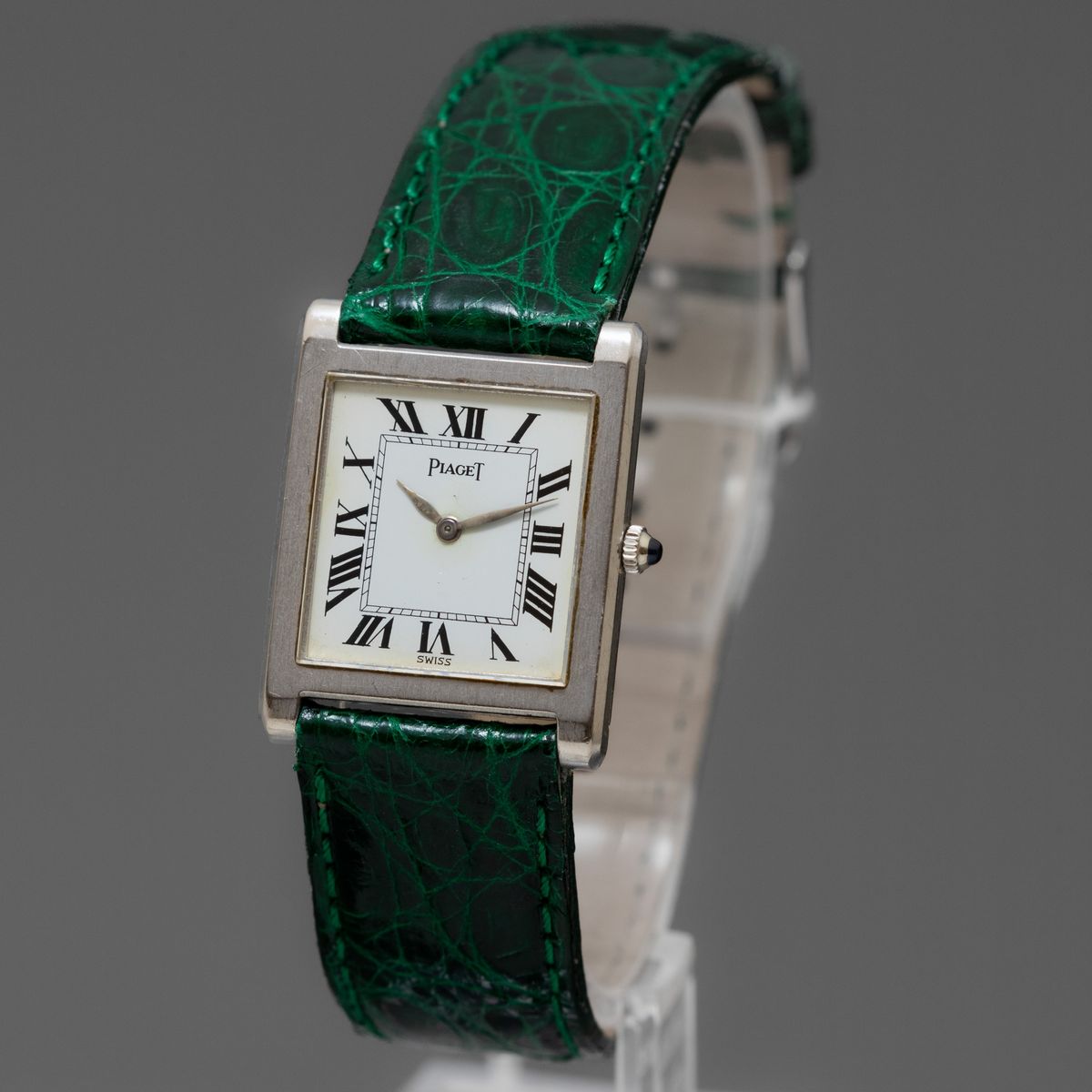 Piaget - Extraplate da Donna in Oro Bianco 18k, Carica Manuale, con Quadrante Bianco e Numeri Rom...