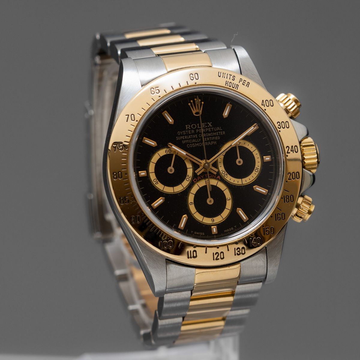 Rolex - Daytona Zenith Ref 16523, 6 Inverted, Cronografo Acciaio e Oro con Lunetta Tachimetrica T...