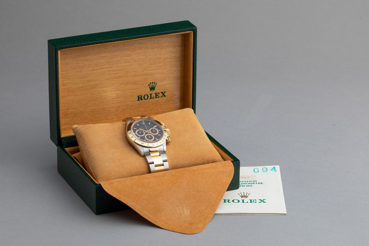Rolex - Daytona Zenith Ref 16523, 6 Inverted, Cronografo Acciaio e Oro con Lunetta Tachimetrica T...