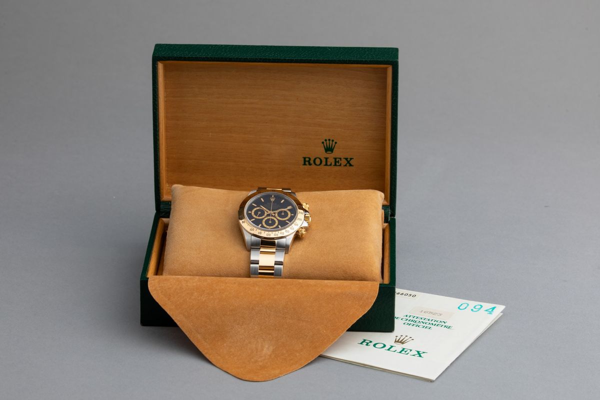 Rolex - Daytona Zenith Ref 16523, 6 Inverted, Cronografo Acciaio e Oro con Lunetta Tachimetrica T...