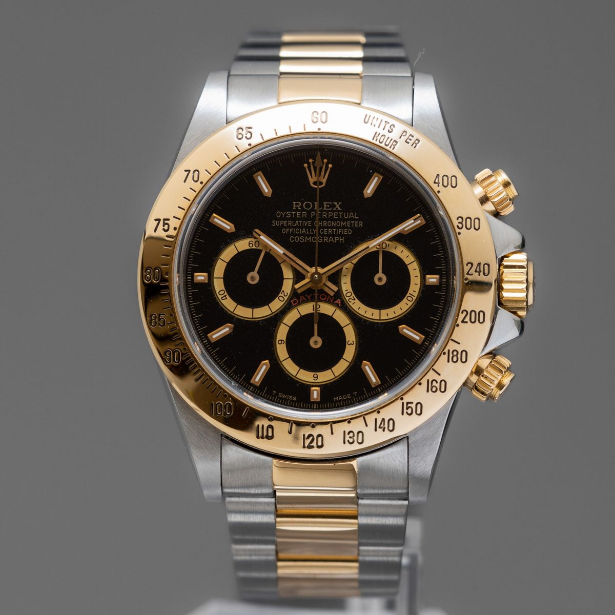 Rolex - Daytona Zenith Ref 16523, 6 Inverted, Cronografo Acciaio e Oro con Lunetta Tachimetrica T...
