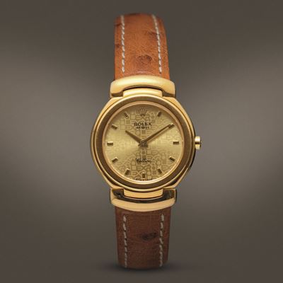 Rolex - Cellini Lady Ref 6621, in Oro 18k con Anse Mobili Movimento al Quarzo, Quadrante "compute...