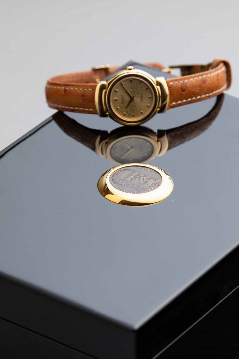 Rolex - Cellini Lady Ref 6621, in Oro 18k con Anse Mobili Movimento al Quarzo, Quadrante "compute...