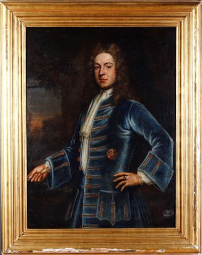 Scuola Francese del XVIII Secolo Ritratto di Gentiluomo