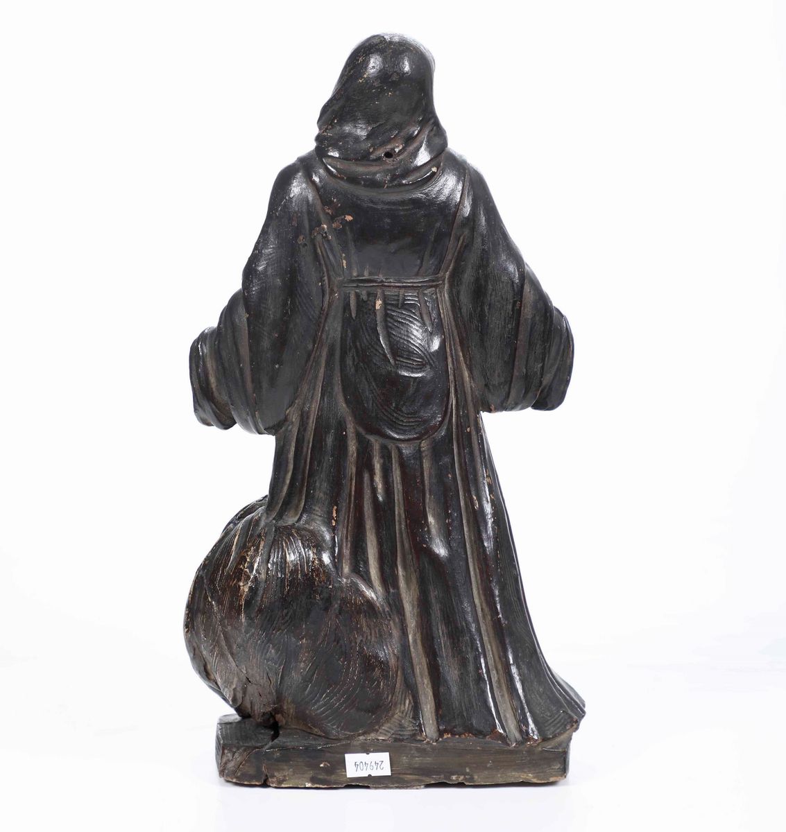 Francescano. Scultura in Terracotta Patinata. Plasticatore del XVIII Secolo