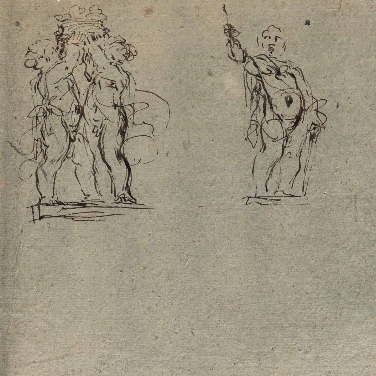 Scuola del XVII Secolo Studio per Figura di Frate