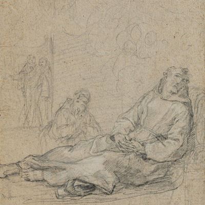 Scuola del XVII Secolo Morte di un Frate