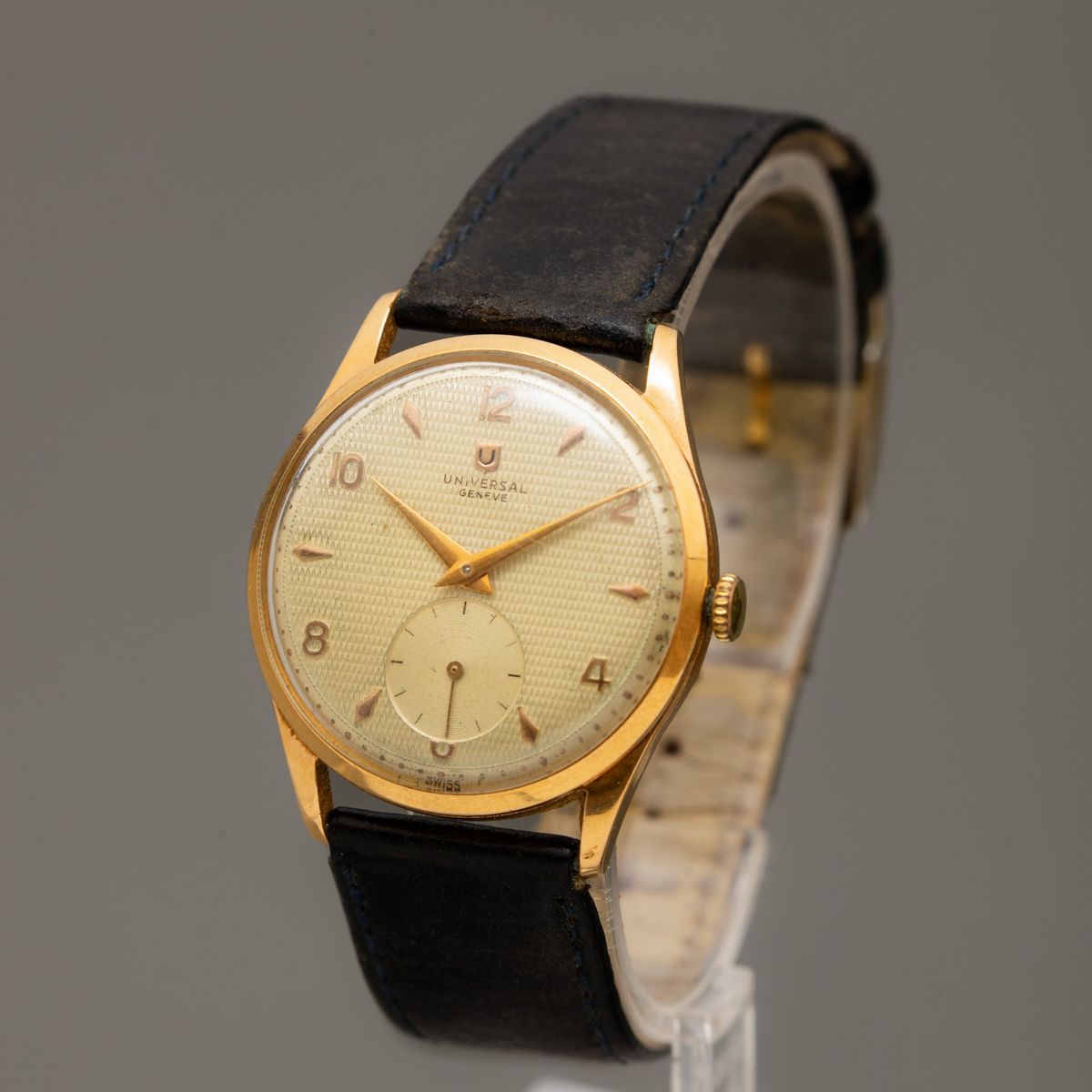 Universal Geneve - Orologio Solo Tempo Carica Manuale con Cassa in Oro Giallo 18k, Quadrante Guil...