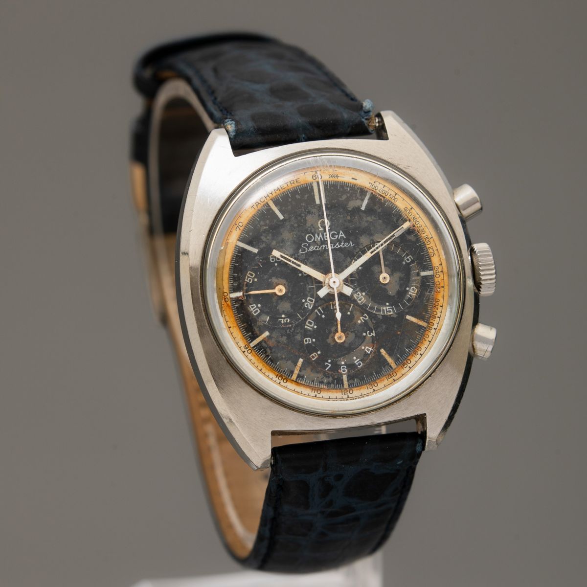 Omega - Seamaster, Cronografo Carica Manuale con Cassa Tonneau in Acciaio, Tasti a Pompa e Fondel...
