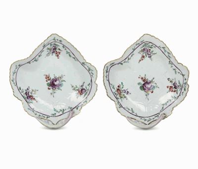 Coppia di Vassoietti Venezia, Manifattura Cozzi, 1780-1790