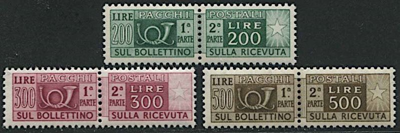 1946, Repubblica Italiana, Pacchi Postali.  - Auction Philately - Cambi Casa d'Aste