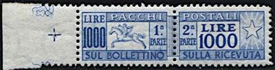 1954, Repubblica Italiana, Pacchi Postali.