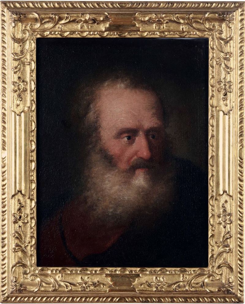 Bartolomeo Nazari : Figura di vecchio barbuto  - olio su tela - Auction Italian Mansions - Cambi Casa d'Aste