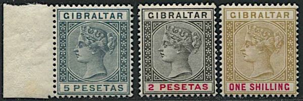 1889/1898, Gibraltar, Q. Victoria.