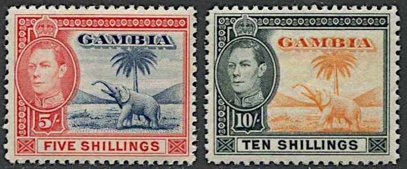 1938/1946, Gambia, George VI.  - Asta Filatelia e Storia Postale - Cambi Casa d'Aste