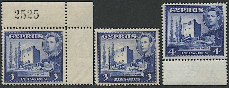 1938, Cyprus, George VI.  - Asta Filatelia e Storia Postale - Cambi Casa d'Aste