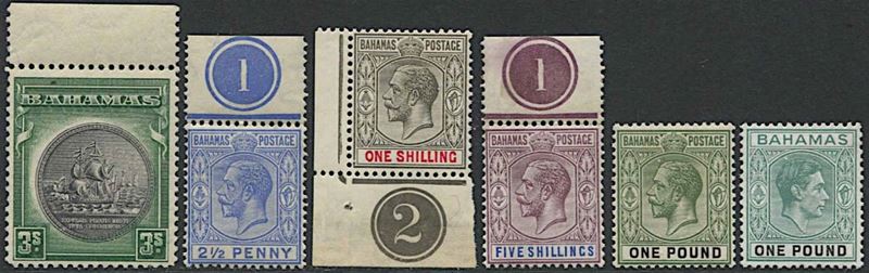 1921/1937, Bahamas, George V.  - Asta Filatelia e Storia Postale - Cambi Casa d'Aste